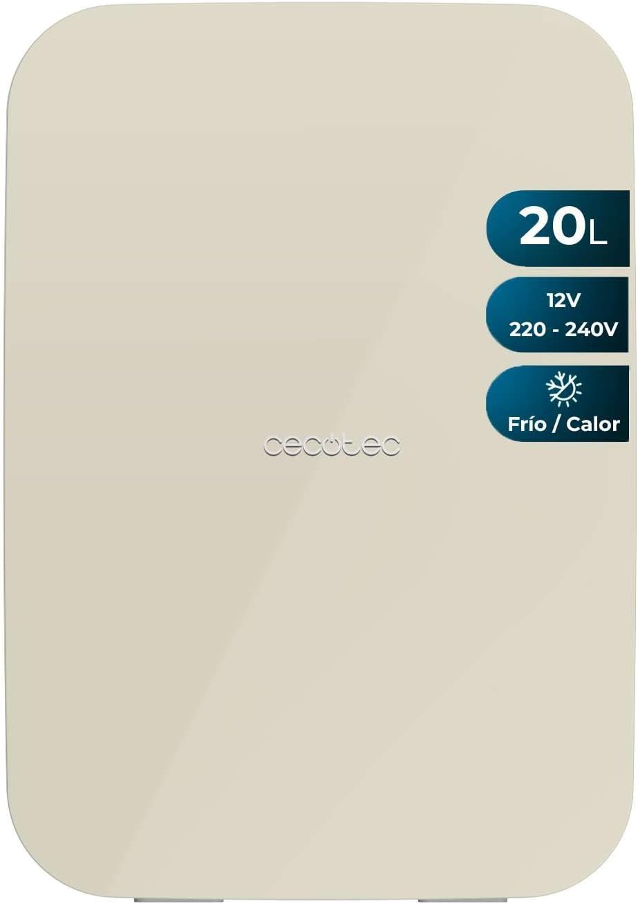 Mini-Kühlschrank / 12V-220V, Kompatibel mit Auto und Wohnwagen, Kühl- und Heizfunktion, Temperaturbereich 5-65º, Einfacher Transport.