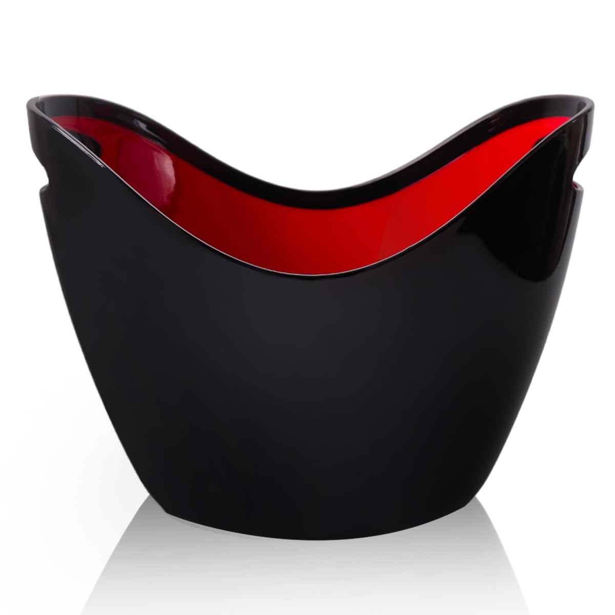 8L Eiseimer, Champagnereimer, Eiseimer, Weinkühler, Champagnerkühler, großer Eiseimer, Küchenobst und Gemüselagerbehälter (Clear)