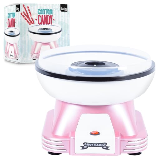Zuckerwattemaschine für zuhause - Zuckerwatte Maschine für Zucker oder Bonbons - Cotton Candy Machine - Zuckerwatte für Kinderfest, Geburtstag und Party - Rosa
