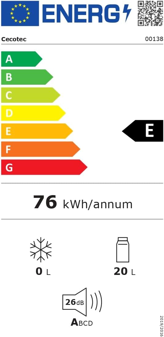 Mini-Kühlschrank / 12V-220V, Kompatibel mit Auto und Wohnwagen, Kühl- und Heizfunktion, Temperaturbereich 5-65º, Einfacher Transport.