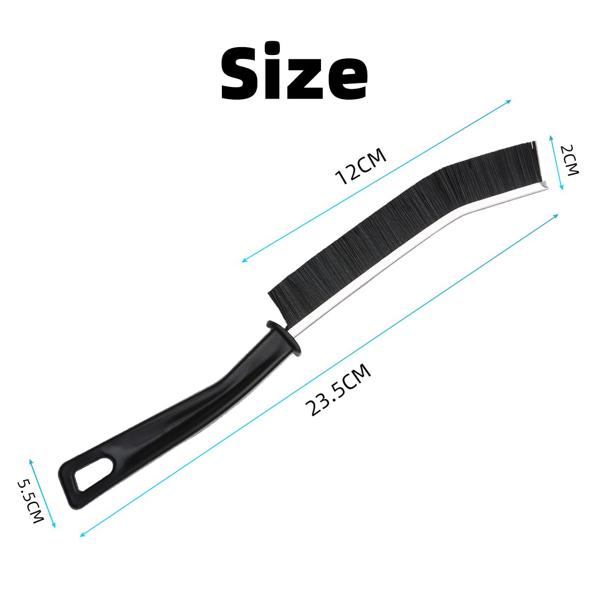 3 Stück Hartborsten Eckenreinigungsbürste, Fugenbürste, Spaltreinigungsbürste, Fugenreinigungsbürste, Fugenbürste Bad, Reinigungsbürste für Fliesenböden Küche Badezimmer