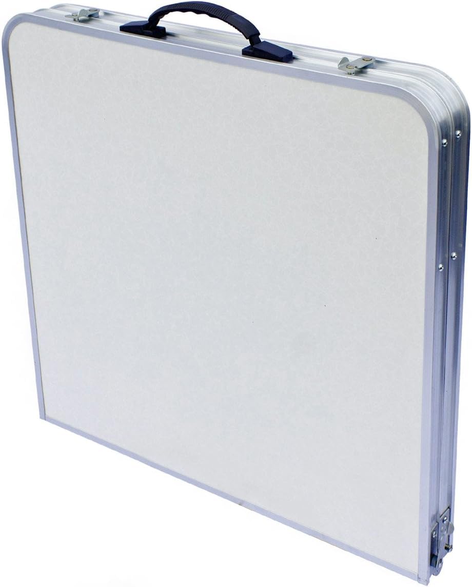 Multifunktionaler Klapptisch, für Camping, Märkte, Tapetentisch, für Feste im Garten, höhenverstellbar, schwarz