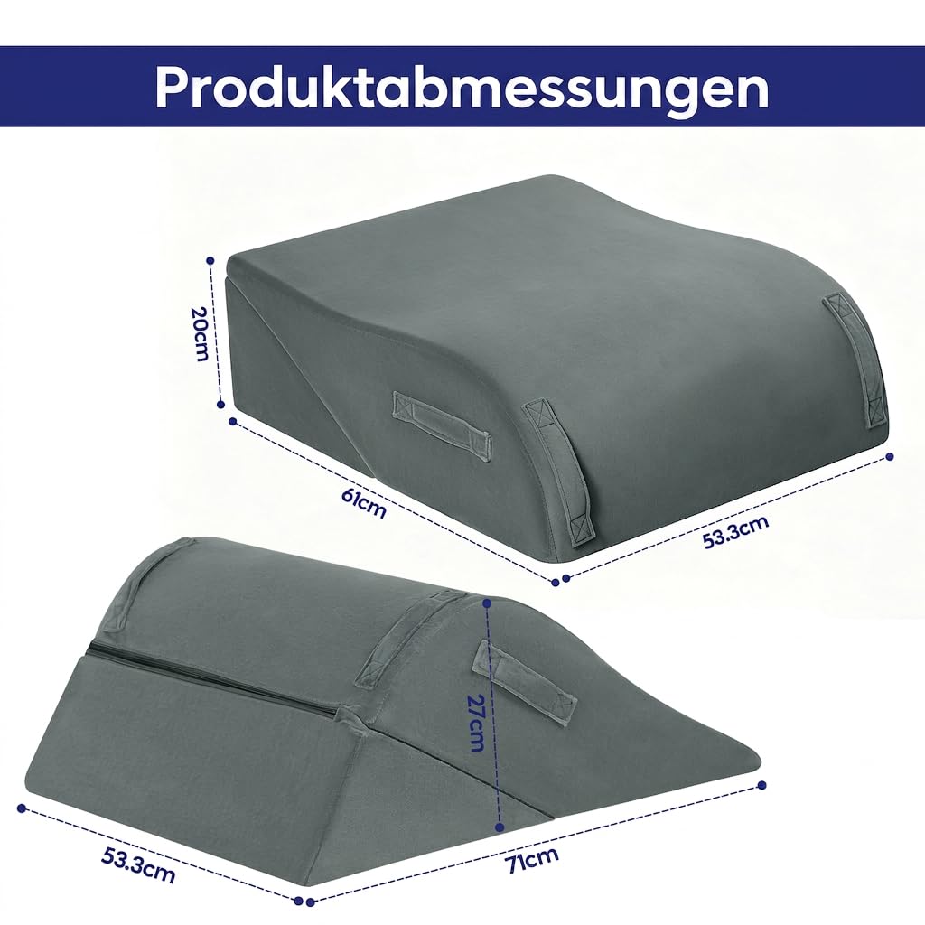 2-Teil Modulares Beinkissen, Beinhochlagerungskissen