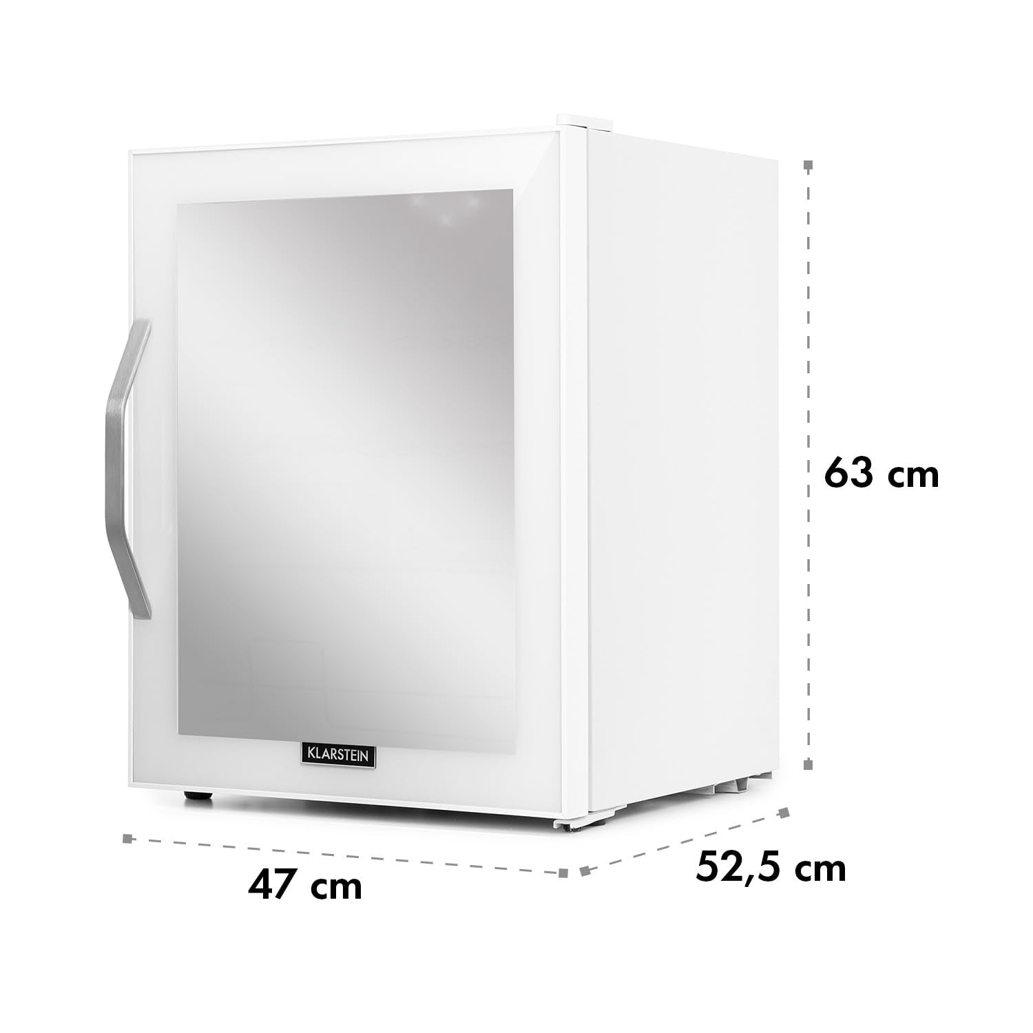 Beersafe Getränkekühlschrank 60 L – Mini Kühlschrank mit Glastür, Kupfer | LED-Beleuchtung, herausnehmbare Metallablagen, leise, Flaschenkühlschrank für Getränke & Dosen