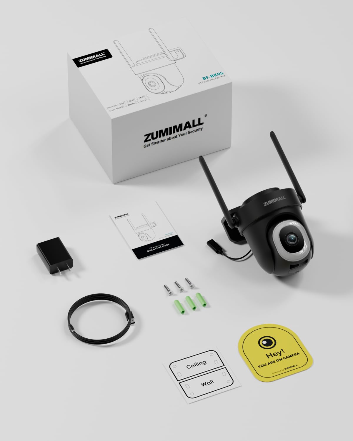 Überwachungskamera Aussen 5G/2,4GHz WLAN Kamera Überwachung aussen Kabelgebunden, 355°/90° PTZ, 24/7 Aufnahme,Nachtsicht,Cloud-Speicher,KI-Erkennung