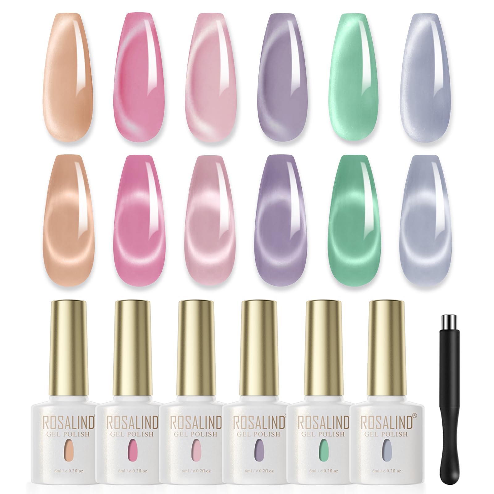 UV Nagellack Thermo 6 Farben UV Gellack Farbwechsel Gel Nagellack