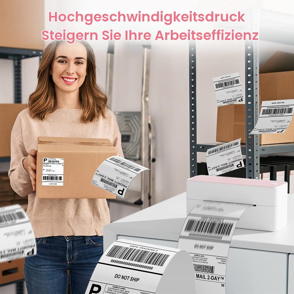 Bluetooth DHL Etikettendrucker, Label Printer - Thermodrucker