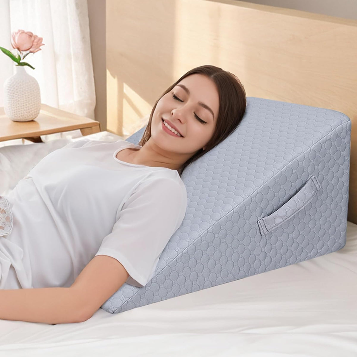 30cm Keilkissen für Bett und Sofa, Bettkeil aus Memory-Schaum
