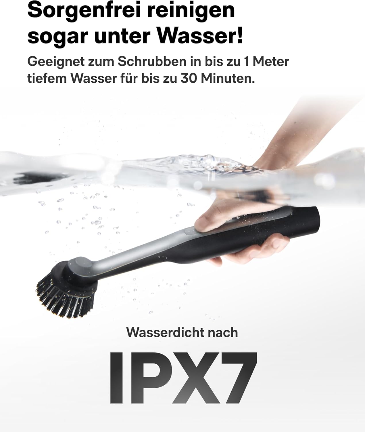 Elektrische Reinigungsbürste Wand, USB-C Kabellose Fugenbürste, IPX7 | 12 Reinigungsköpfen, Bad Putzbürste Elektrisch für Fugen, Ecken, Fußboden, Fliesen, Küche, 3D Druck Reinigung, Bad