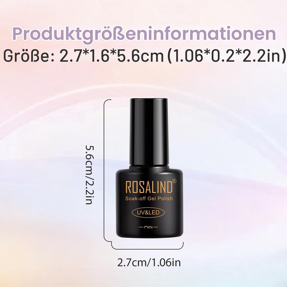 UV Nagellack Set Weiß Rosa Violett Rot Grün Blau Gel