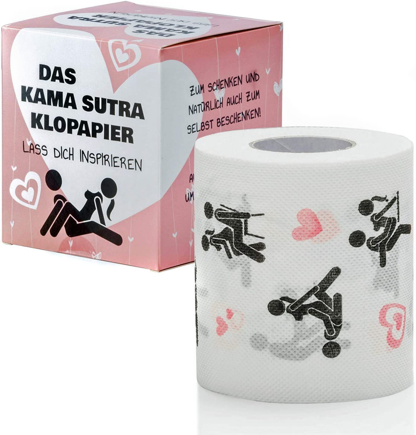 Lustiges Toilettenpapier - Trump / Kamasutra - Die größten Witze - Mehr Humor kann man auf dem Klo nicht bekommen