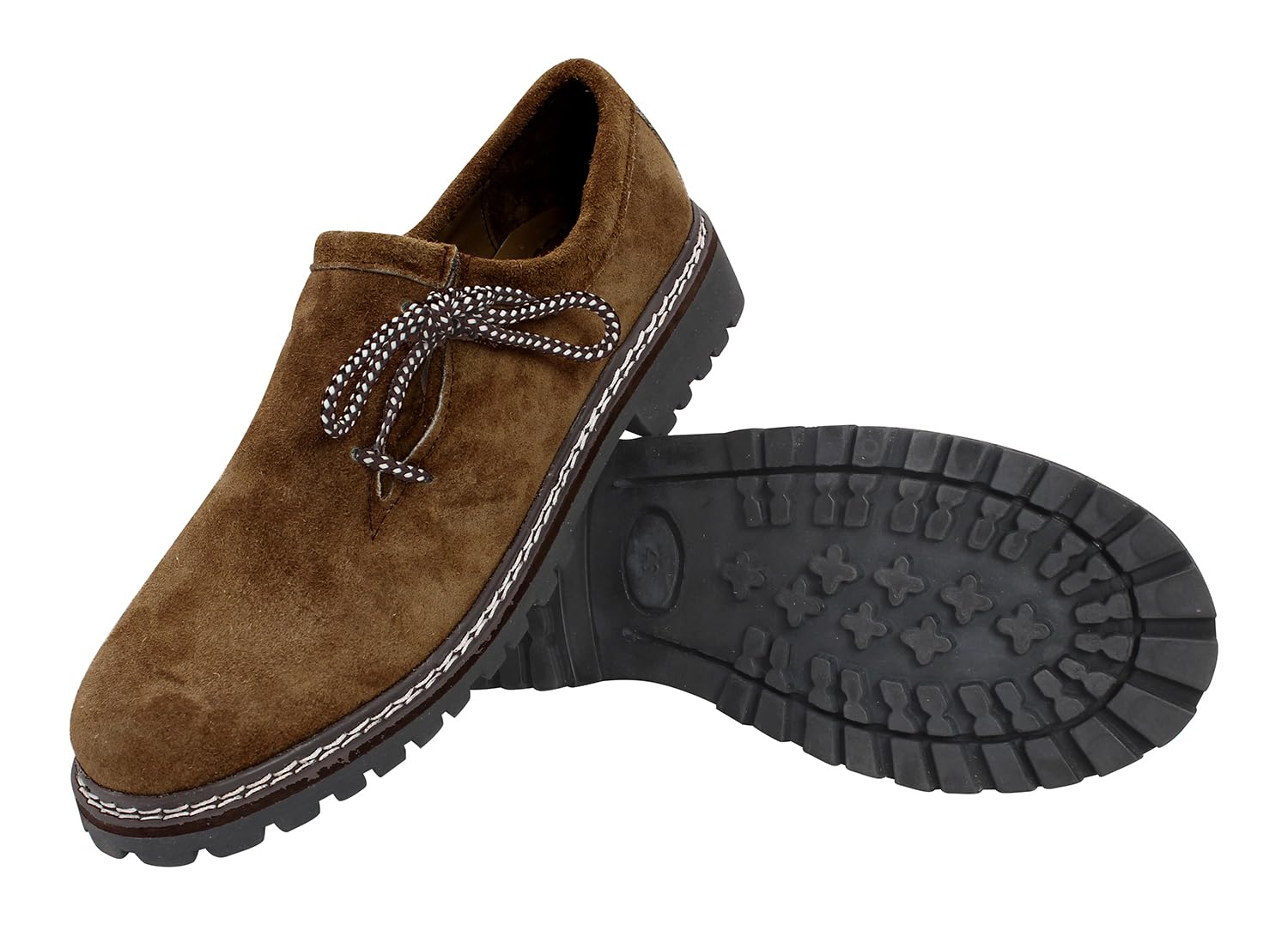 Oktoberfest Kostümset für Herren (Hose + Hemd + Schuhe + Socken) Bayerische Lederhosen, Traditionelle Hosen / NEU & Originalverpackt!