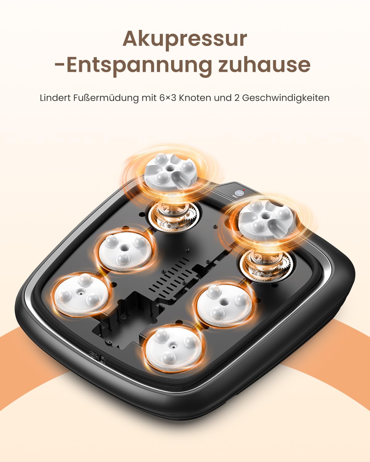 Massagegerät Schulter Nackenmassagegerät mit Wärme, Shiatsu Massagegerät mit 3D-Massage von tiefem Gewebe, Massage für Nacken, Rücken, Beine, Füße, Geschenke für Frauen, Geschenke für Männer