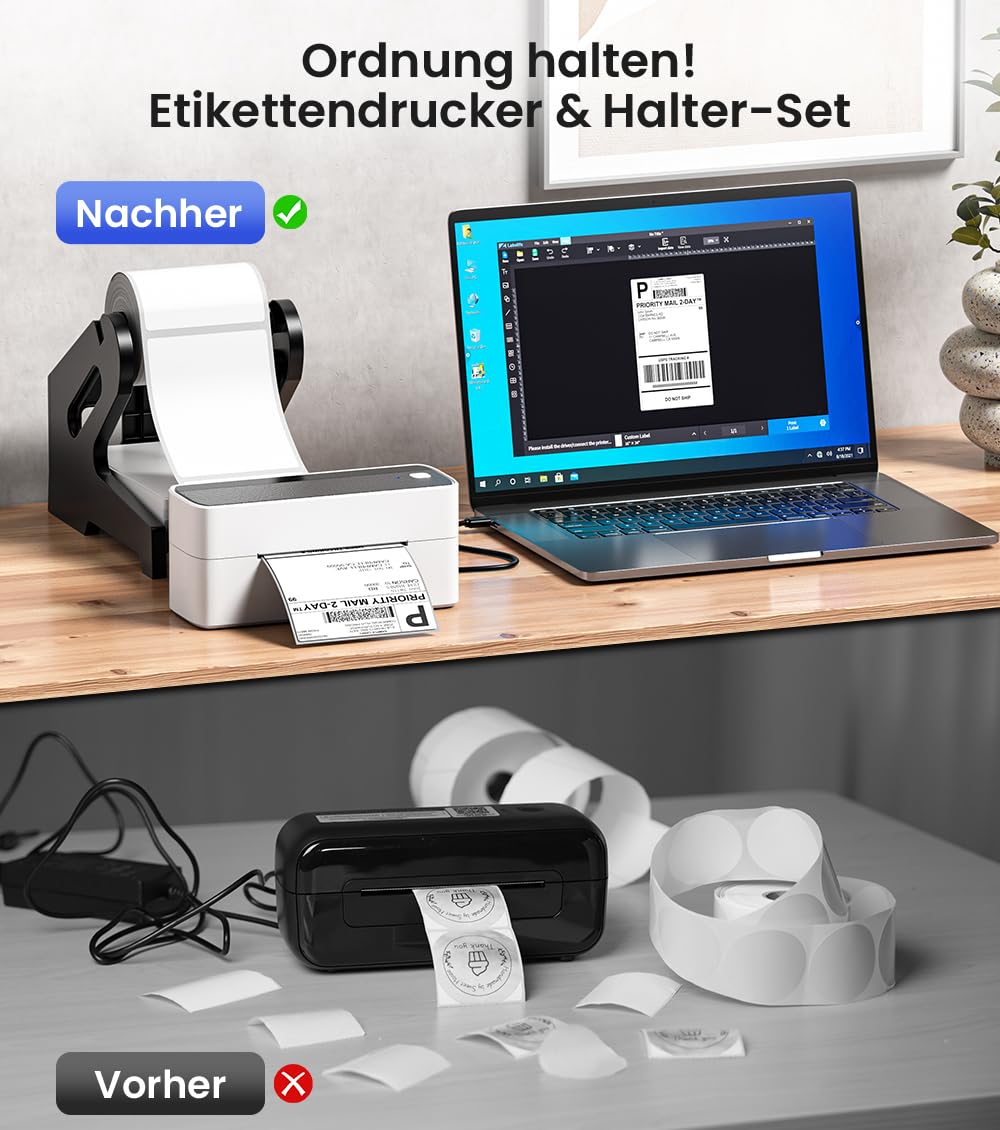 Bluetooth DHL Etikettendrucker, Label Printer - Thermodrucker