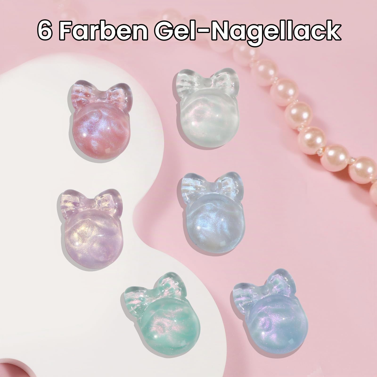 UV Nagellack Thermo 6 Farben UV Gellack Farbwechsel Gel Nagellack
