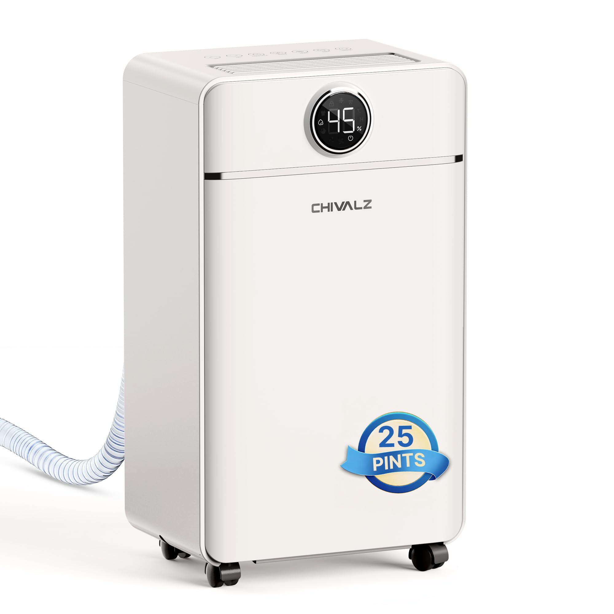 Luftentfeuchter Elektrisch, Auto Raumentfeuchter Elektrisch 30m²/120m³, Raumentfeuchter mit 3 Betriebsmodi, 24H Timer, Automatische Abtauung, Energieeinsparung - Geeignet für Keller, 1 Pack