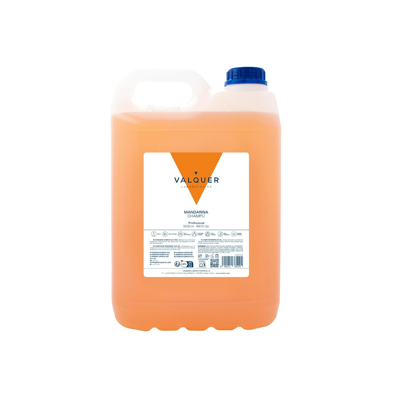 5 L Professionelle Shampoo Flasche | Stärkt und schützt das Haar | Tiefenreinigung und Geschmeidigkeit für alle Haartypen | Vegane Formel, silikonfrei
