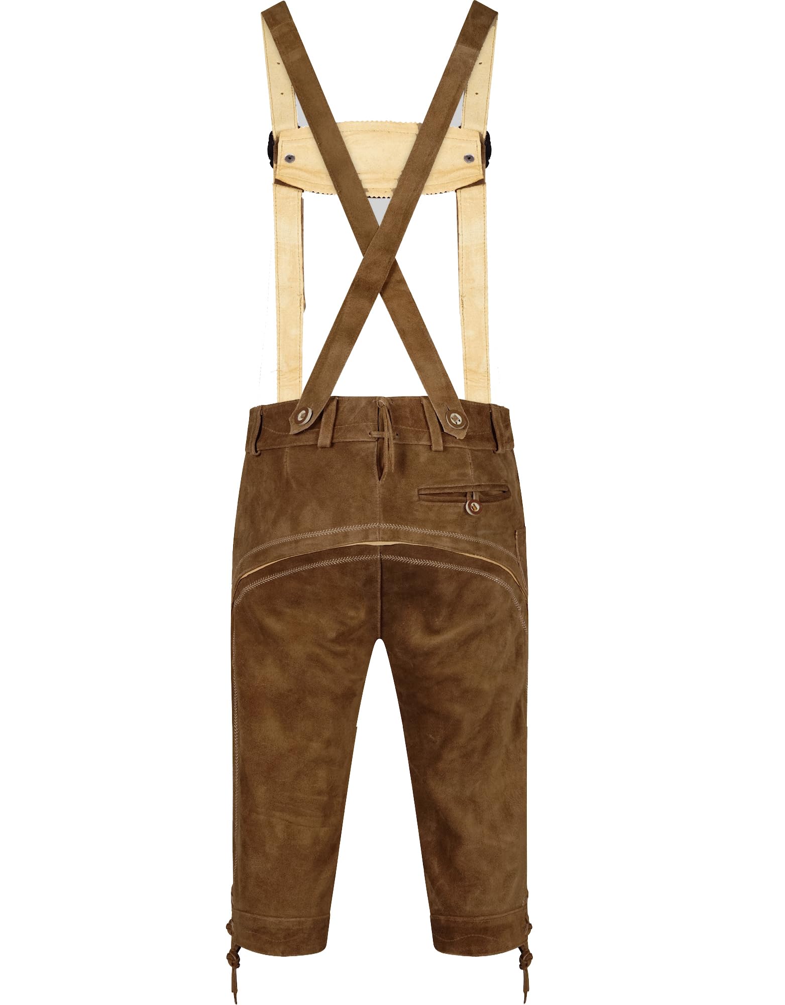 Oktoberfest Kostümset für Herren (Hose + Hemd + Schuhe + Socken) Bayerische Lederhosen, Traditionelle Hosen / NEU & Originalverpackt!