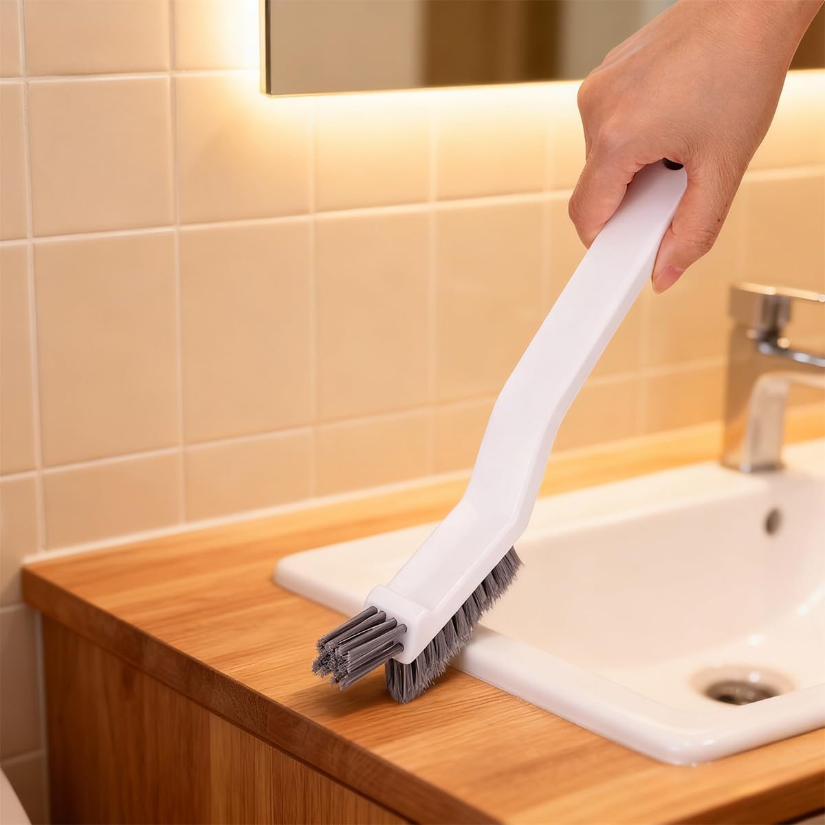 14 Stück Hartborsten Eckenreinigungsbürste, Fugenbürste, Reinigungsbürste | Spaltreinigungsbürste, Fugenbürste Bad, Für Bad, Dusche, Küche, Toilette, Waschbecken