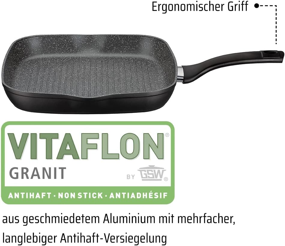 Gourmet Granit 3-teiliges Pan Set aus Aluminium / Schwarz / NEU & OVP