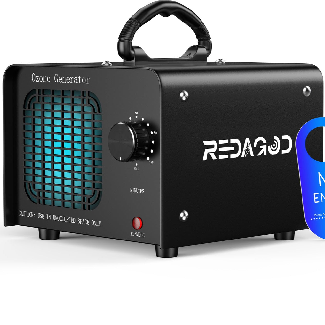 Ozongenerator 48000 mg/h Ozongerät, Redagod Ozoniser Industrie mit 120 Min Timer O3 Ozon Luftreiniger bis 300 m2 Geruchsneutralisator für Auto Hotel Küche Garage Home Eisen Haustiergerüche