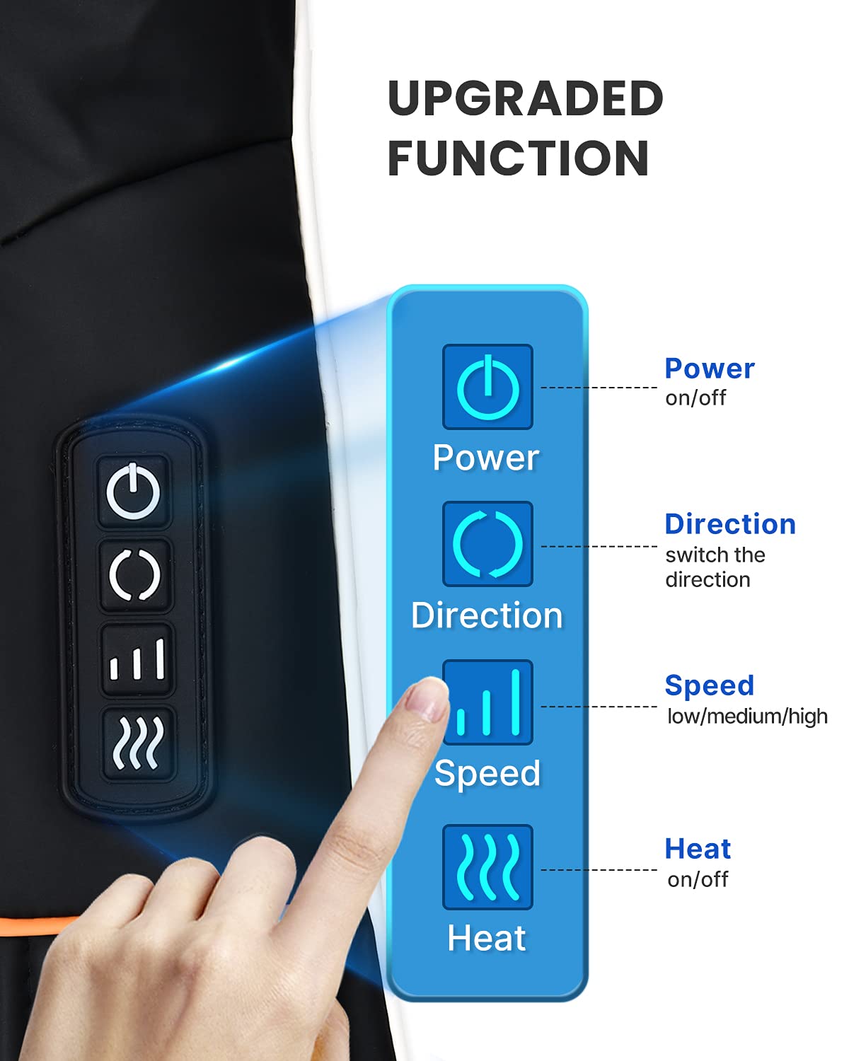 Massagegerät Schulter Nackenmassagegerät mit Wärme, Shiatsu Massagegerät mit 3D-Massage von tiefem Gewebe, Massage für Nacken, Rücken, Beine, Füße, Geschenke für Frauen, Geschenke für Männer