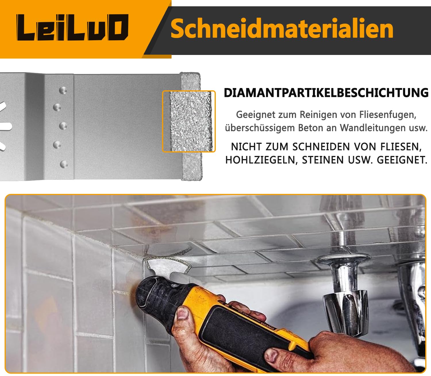 155-teiliges Oszillierendes Multitool Zubehörset Schneiden Schleifen Verfugen Universelle Oszillierende Sägeaufsätze mit Aufbewahrungstasche Kompatibel mit DeWalt Dremel Makita und Mehr