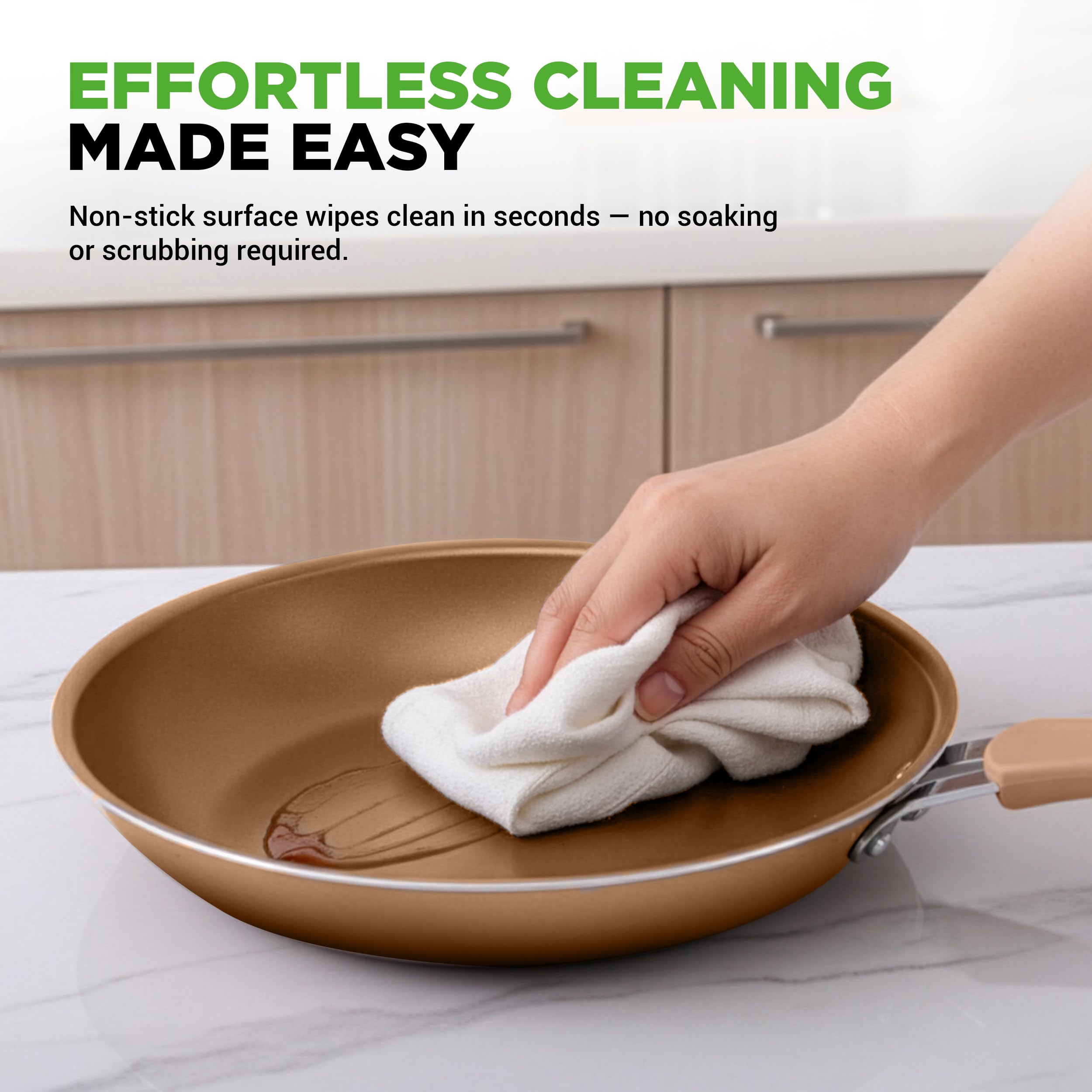 20-teiliges Non-Stick-Saucepan, Pfannen- und Backformset - Kochset PFOA/PFOS frei für Gas, Strom, Keramik und Induktion - Enthält Pfannen, Töpfe, Backdosen, Laibdose, Muffinform