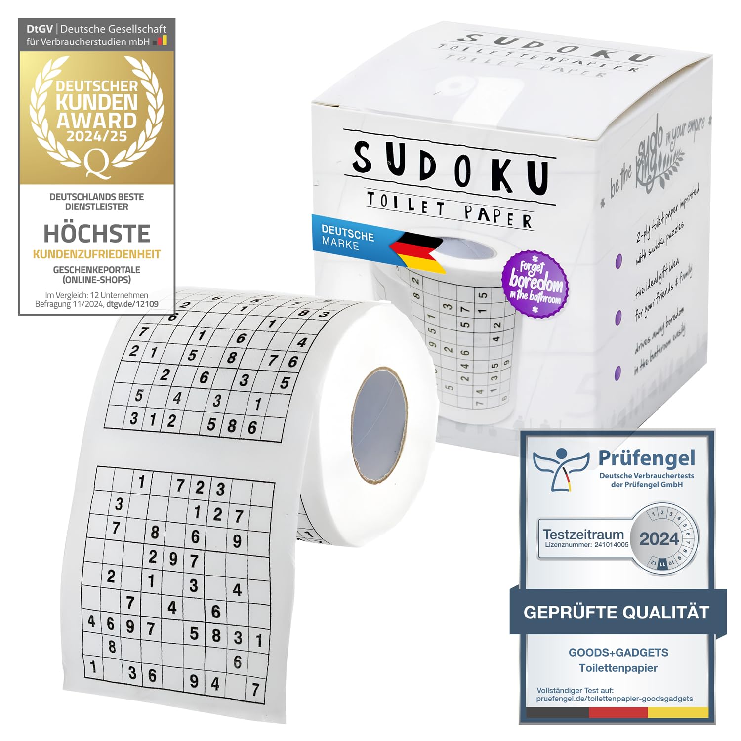 Lustiges Toilettenpapier - Trump / Kamasutra - Die größten Witze - Mehr Humor kann man auf dem Klo nicht bekommen