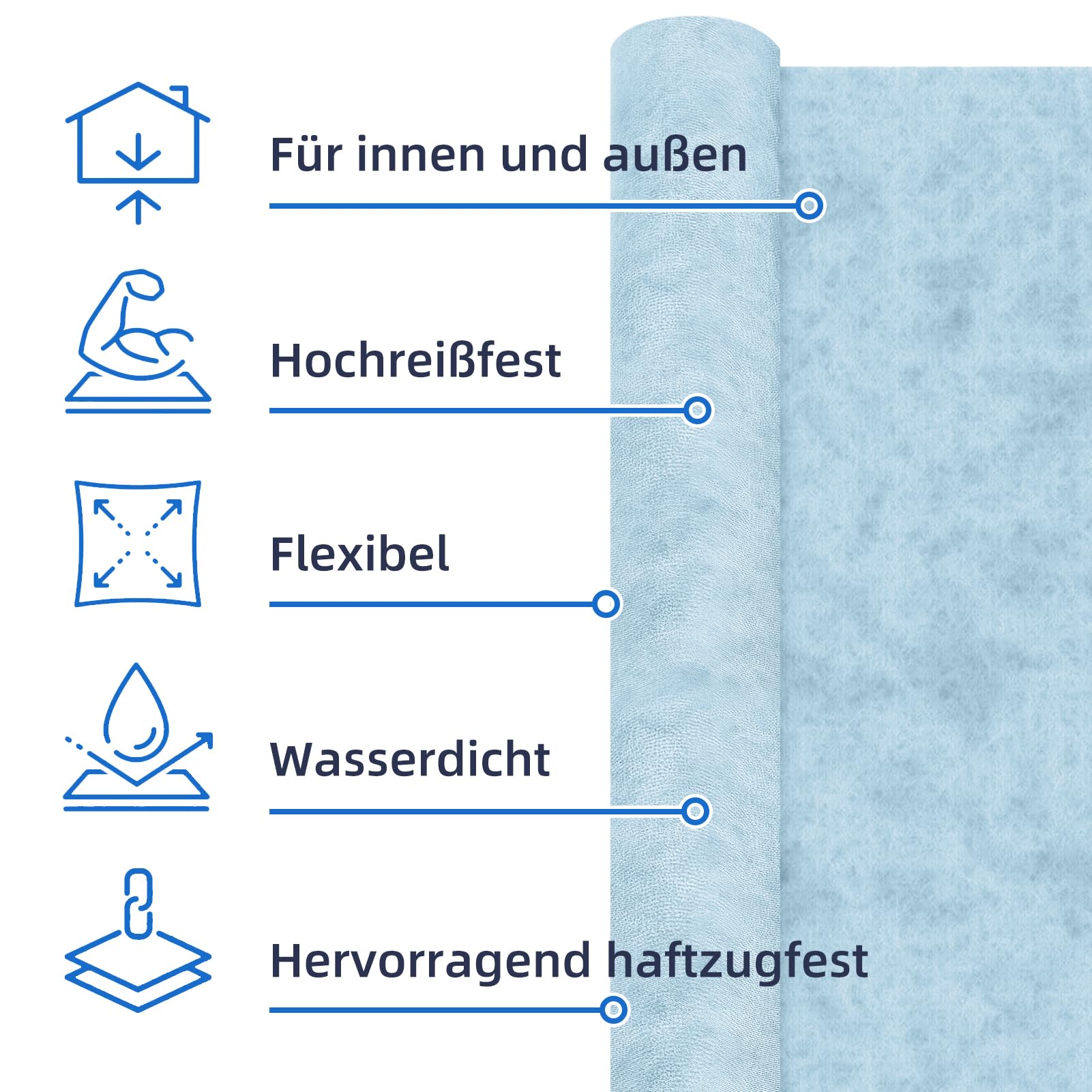 10 x Abdichtungs-Rollen à 30 m2 - Dichtbahnen - Abdichtung Duschen/Terrassen - NEU & OVP! - Direkt ab Lager Schweiz!