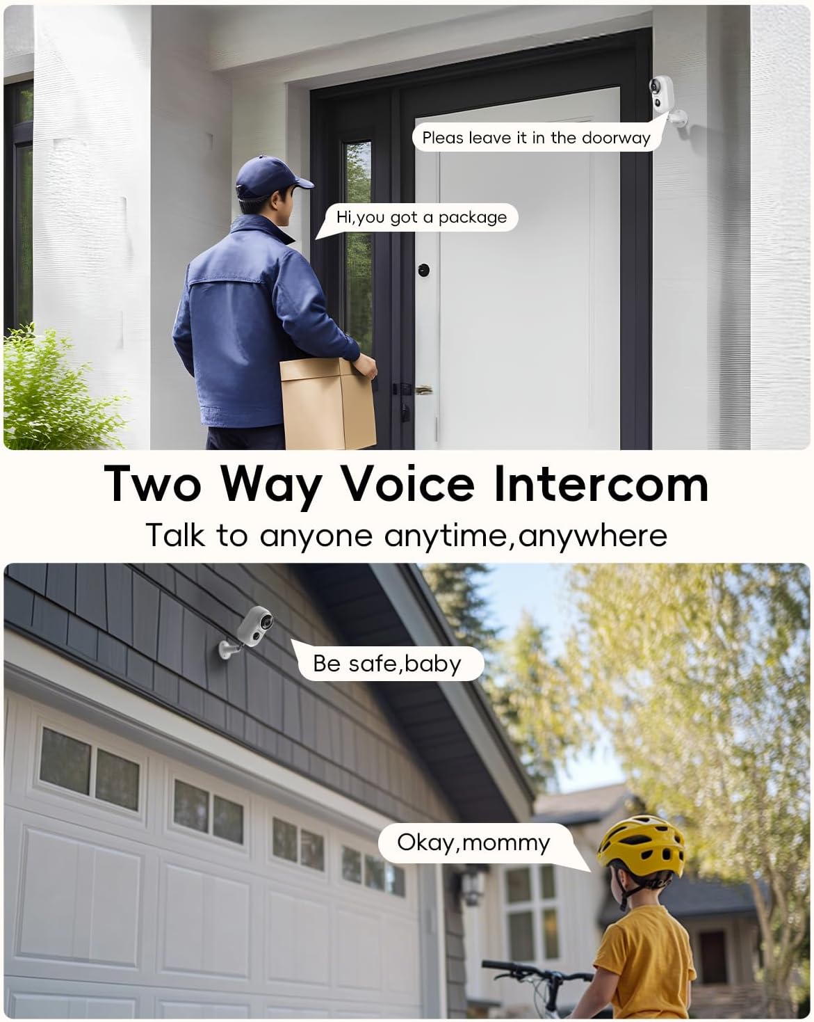 Überwachungskamera Aussen Akku, 2K Kabellose Outdoor WLAN IP Kamera mit PIR Bewegungsmelder, IR Nachtsicht, IP66 Wasserdich, 2-Wege Audio, Cloud/SD Storage, Sirenenalarm