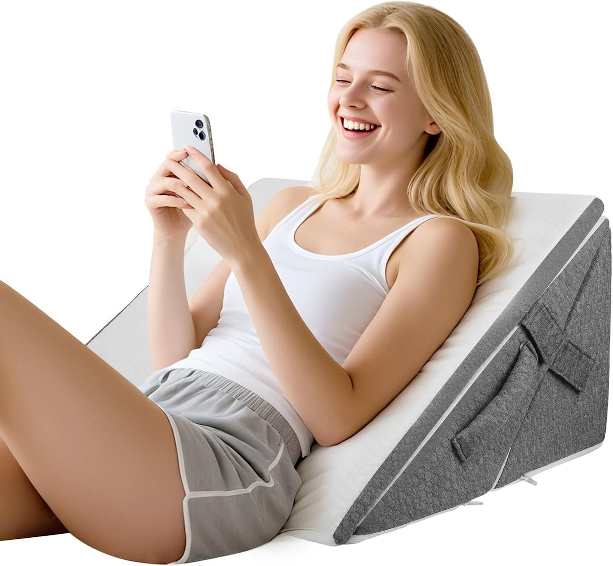 Refluxkissen für Erwachsene 3PCS, verstellbares Keilkissen für Bett