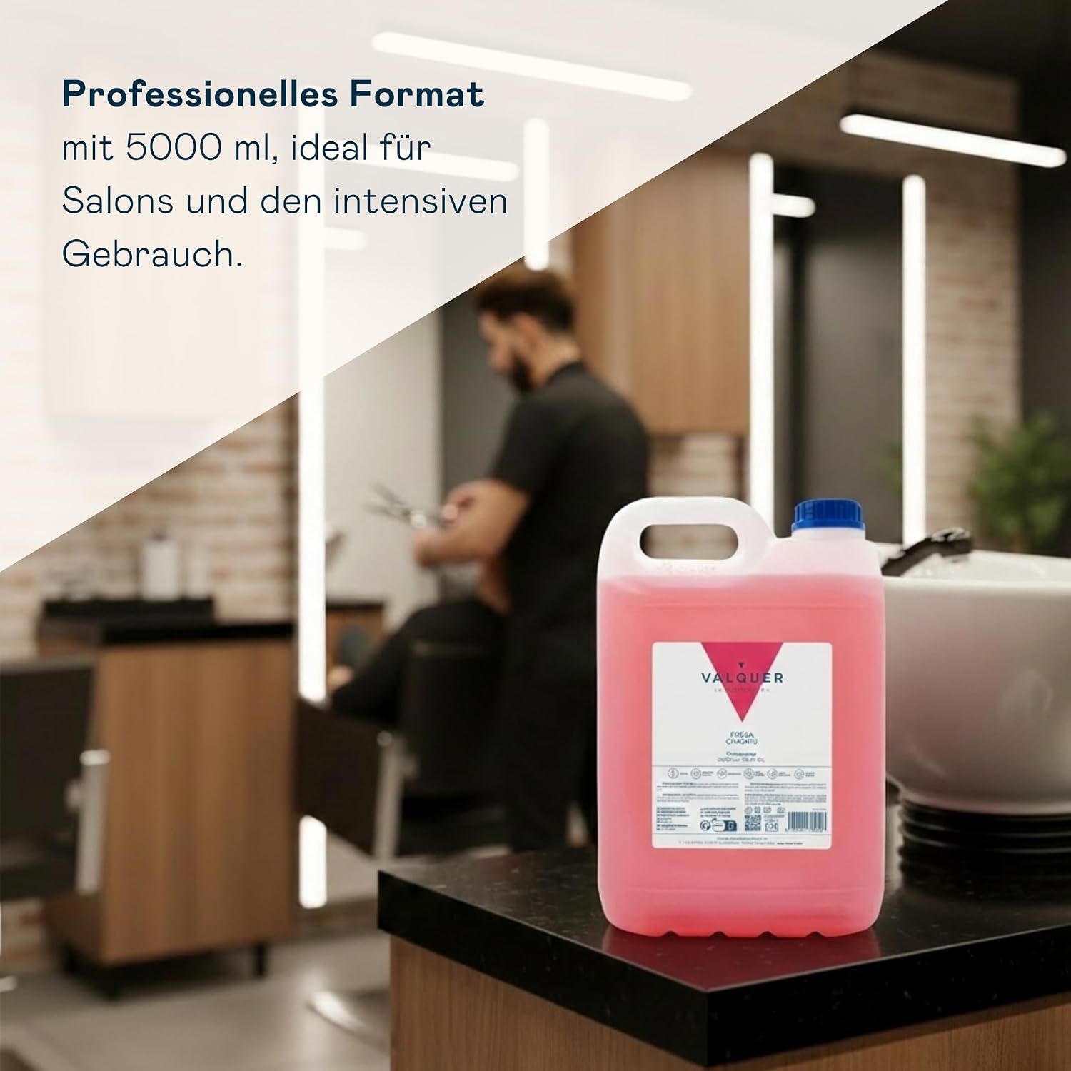 5 L Professionelle Shampoo Flasche | Stärkt und schützt das Haar | Tiefenreinigung und Geschmeidigkeit für alle Haartypen | Vegane Formel, silikonfrei