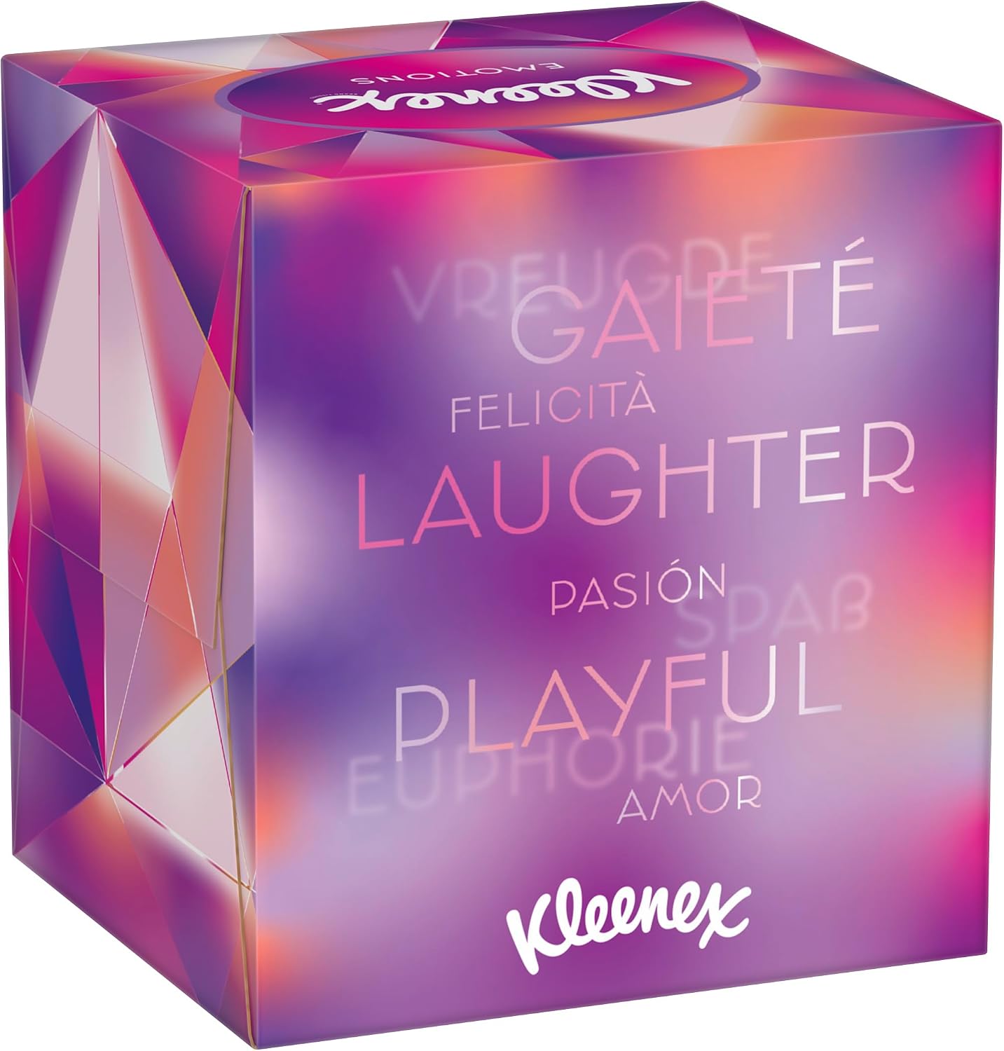 Kleenex Kosmetiktücher-Boxen, 3-lagig, Collection Würfel, 12x48 Tücher