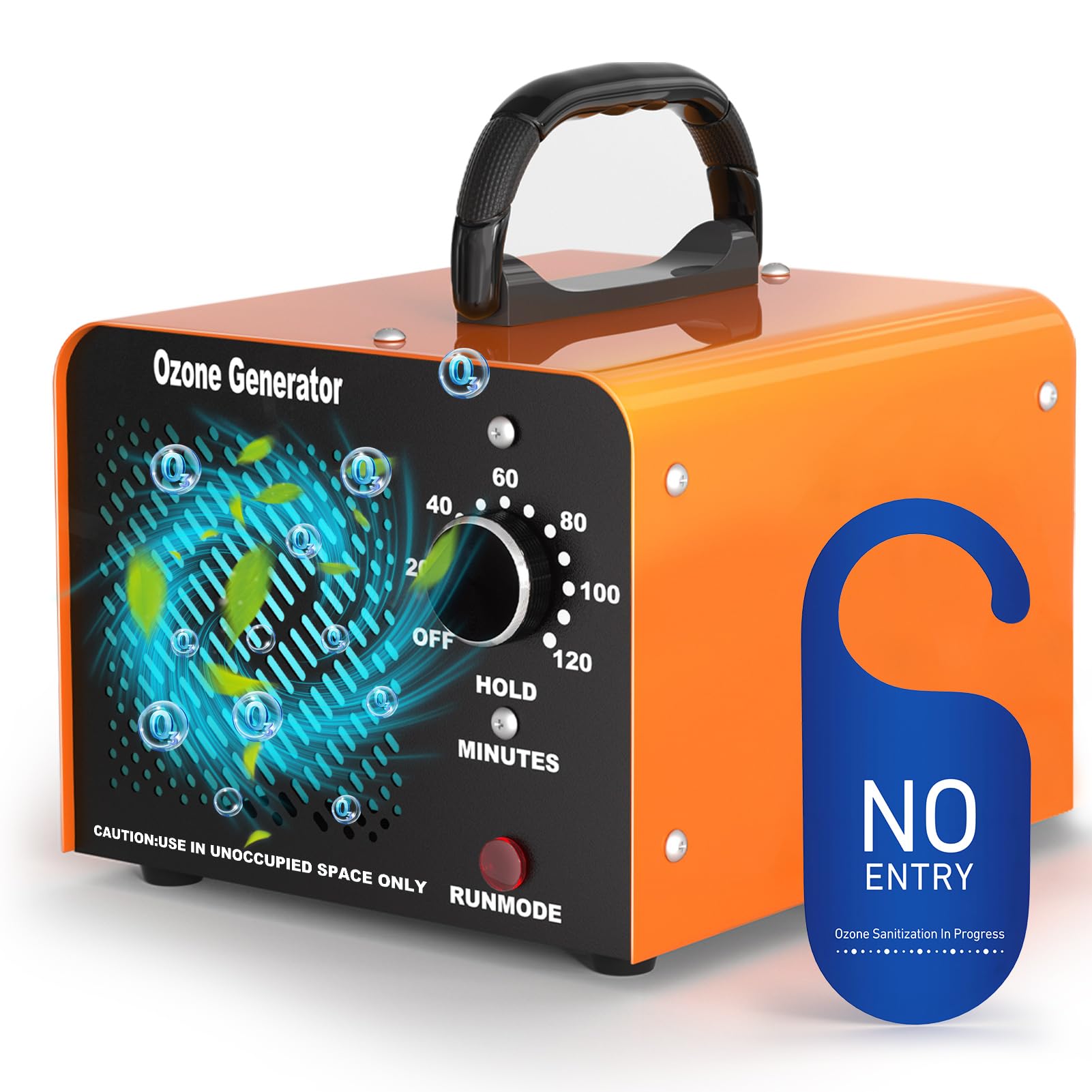 Ozongenerator O3 65000 mg/h, Ozongenerator für Autos, Industrie-Ozon-Geräteheim mit 120-Minuten-Timer, O3-Ozoniser bis 300 m2, Ozongenerator für Garagen, Haustiere, Küche, Handel, Hotels