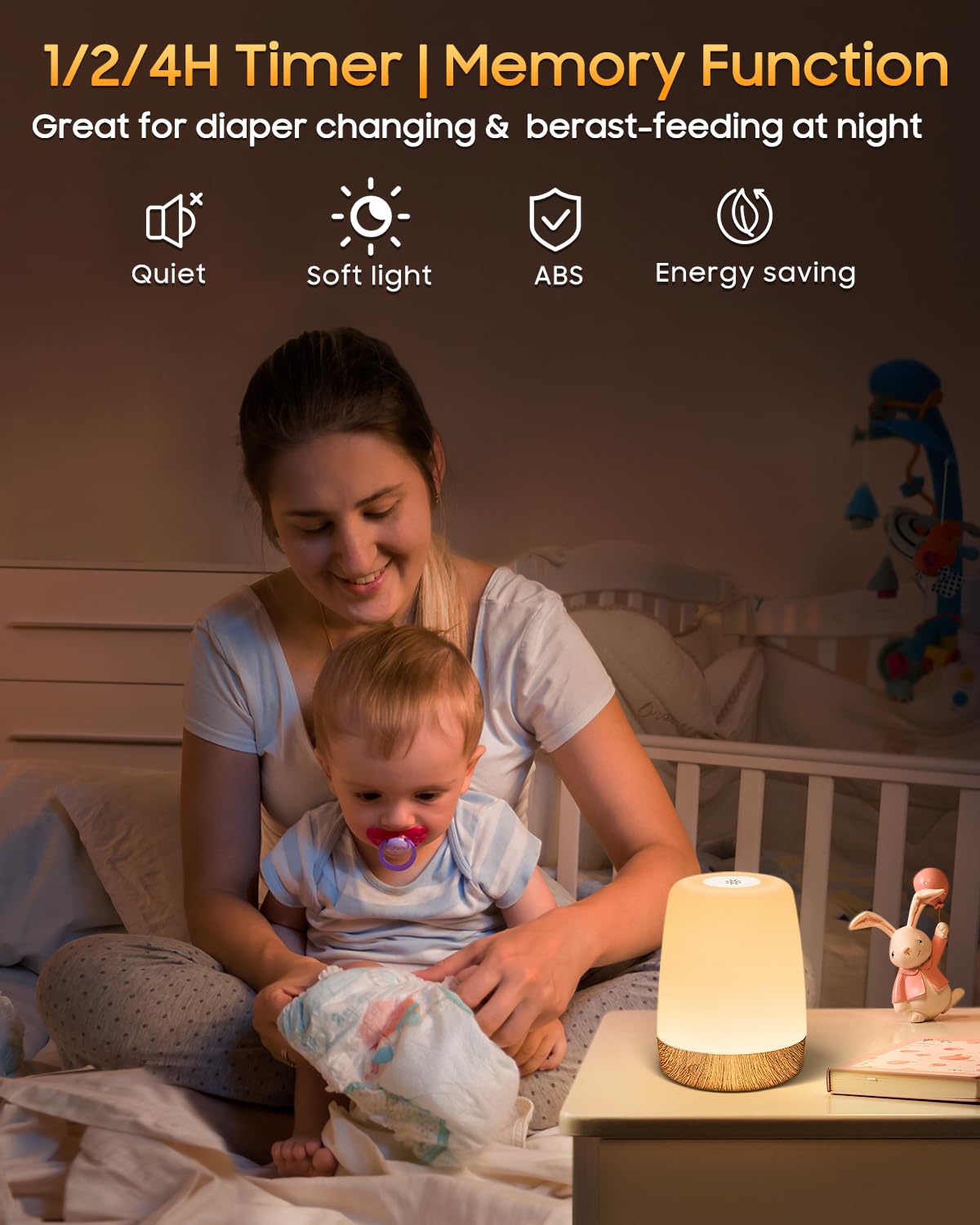 Tischlampe Drahtlose LED - Nacht Tisch - Lampe Touch Dimmbar mit warmem Licht & 256 RGB Farbwechsel, Lampenbatterie Wiederaufladbares Stilllicht Dimmbar mit Timer, Nachtlicht für Kinder