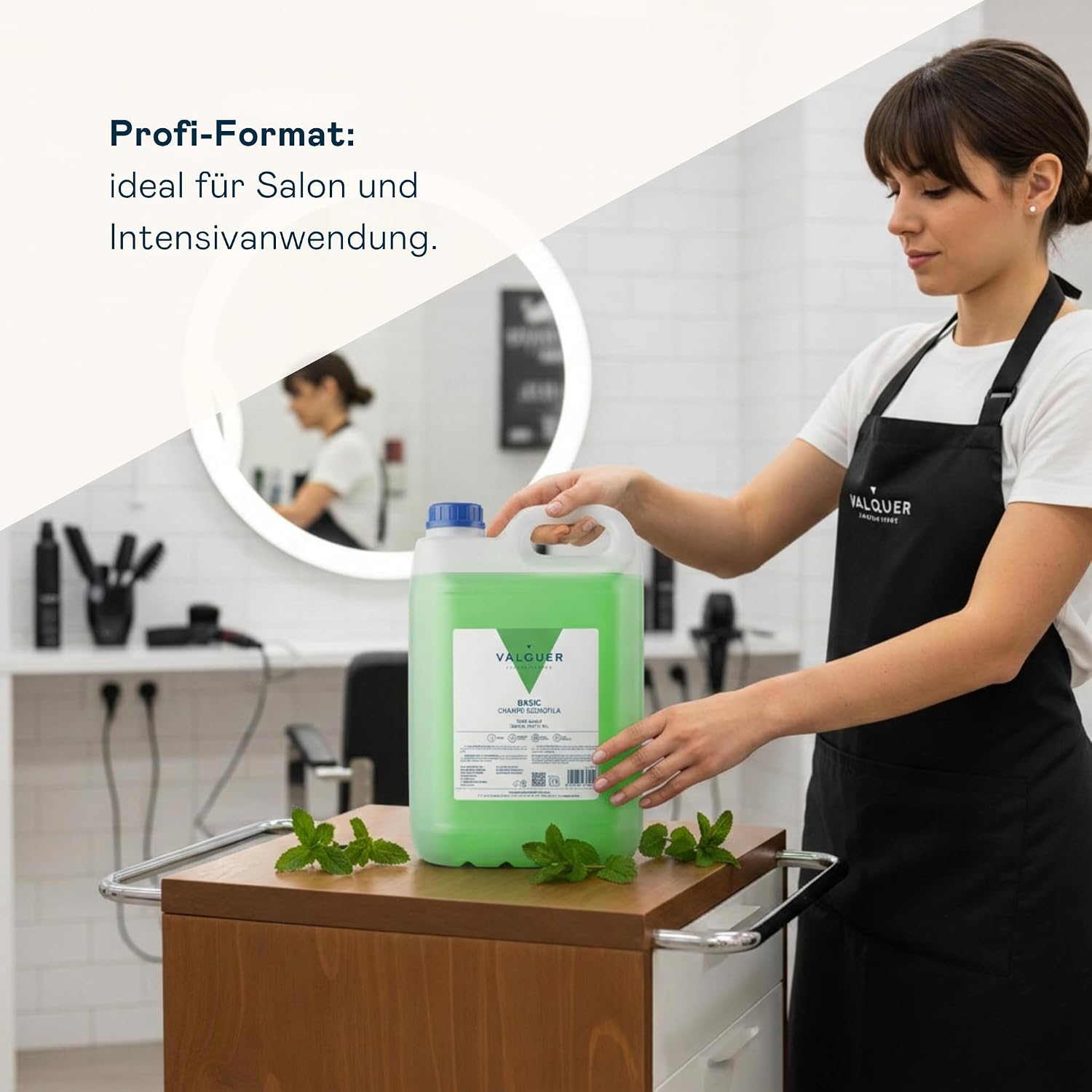 5 L Professionelle Shampoo Flasche | Stärkt und schützt das Haar | Tiefenreinigung und Geschmeidigkeit für alle Haartypen | Vegane Formel, silikonfrei