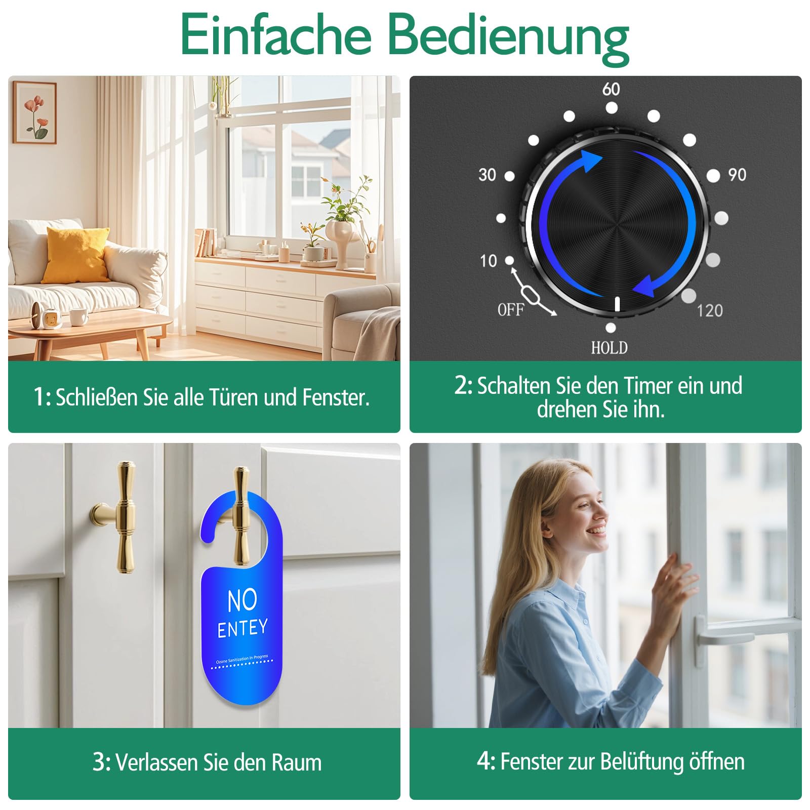 Ozongenerator 48000 mg/h Ozongerät, Redagod Ozoniser Industrie mit 120 Min Timer O3 Ozon Luftreiniger bis 300 m2 Geruchsneutralisator für Auto Hotel Küche Garage Home Eisen Haustiergerüche