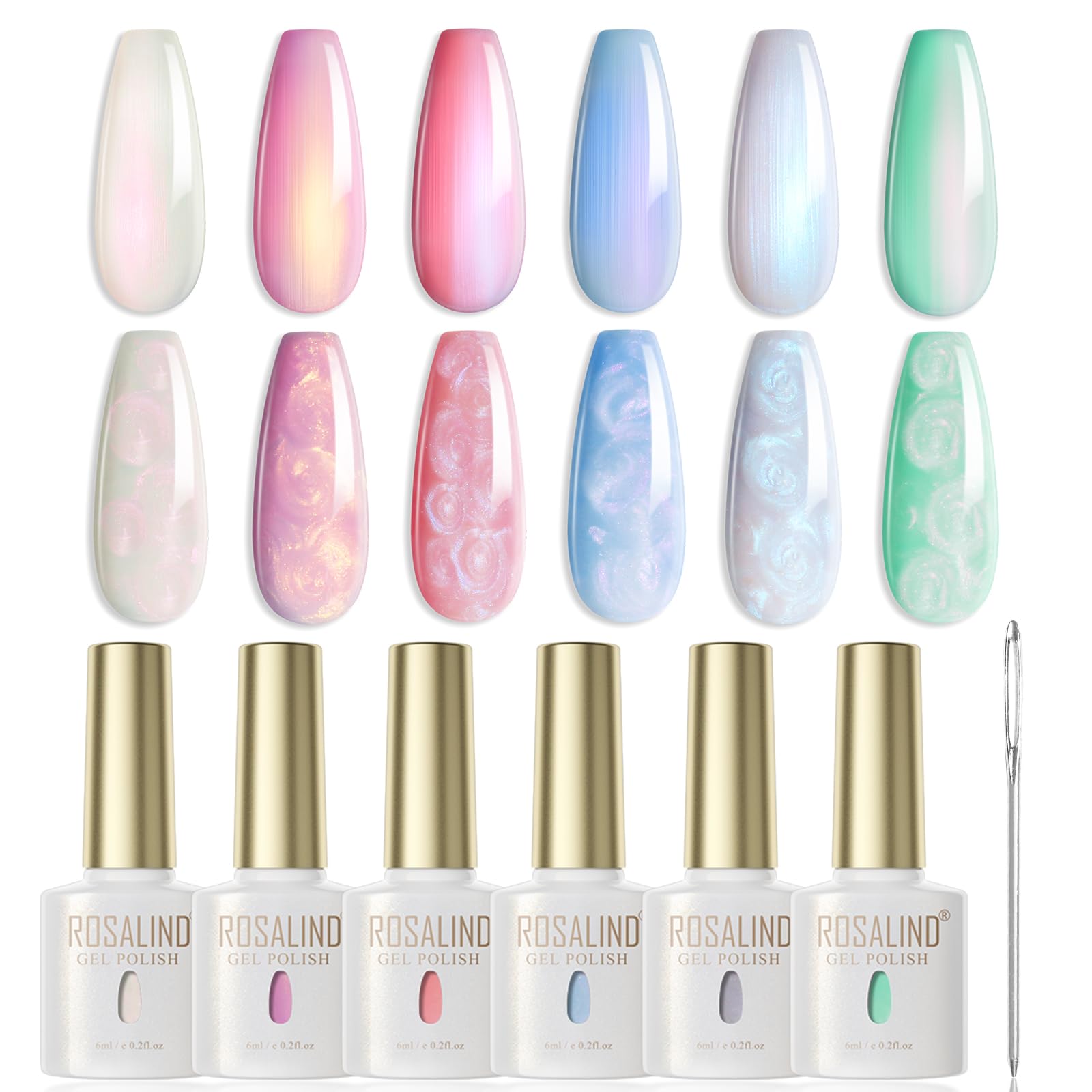UV Nagellack Thermo 6 Farben UV Gellack Farbwechsel Gel Nagellack