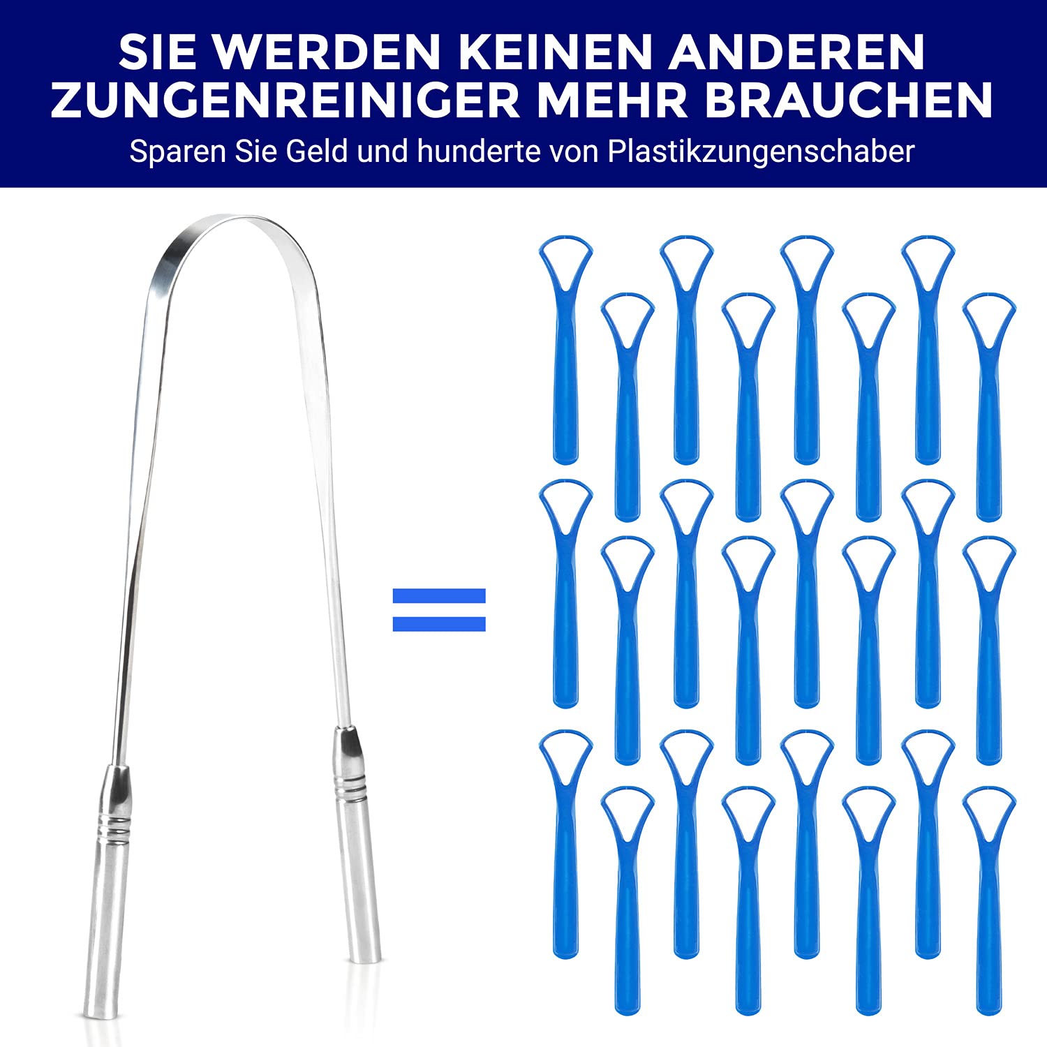 Zungenschaber Edelstahl | Dreier-Pack | Zungenreiniger | Für einen frischen Atem und eine bessere Mundgesundheit | Zungenreiniger Edelstahl | Zungenreiniger für Kinder und Erwachsene | ORAVIX