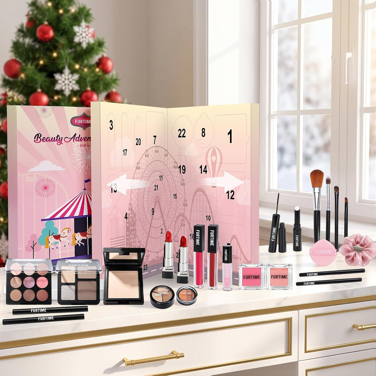 Beauty Adventskalender 2026, 24 Hochwertige Make-up und Kosmetik
