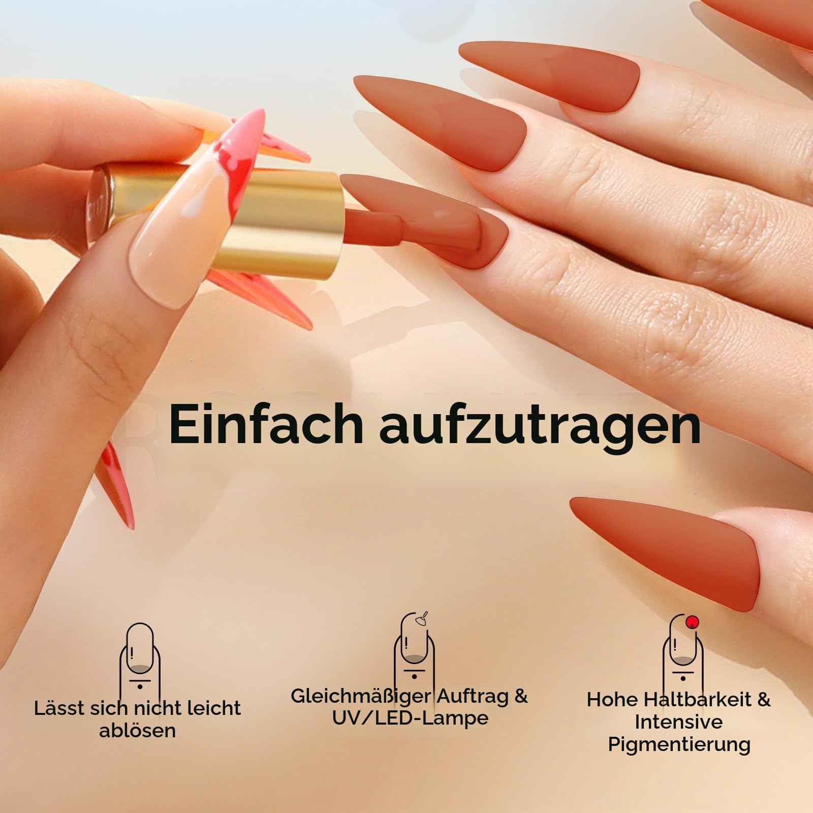 UV Nagellack Thermo 6 Farben UV Gellack Farbwechsel Gel Nagellack