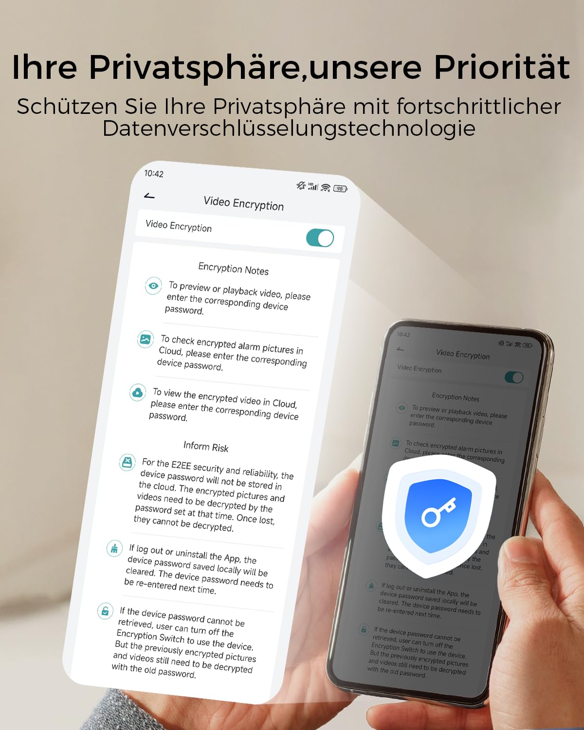 Überwachungskamera Aussen Akku, 2K Kabellose Outdoor WLAN IP Kamera mit PIR Bewegungsmelder, IR Nachtsicht, IP66 Wasserdich, 2-Wege Audio, Cloud/SD Storage, Sirenenalarm