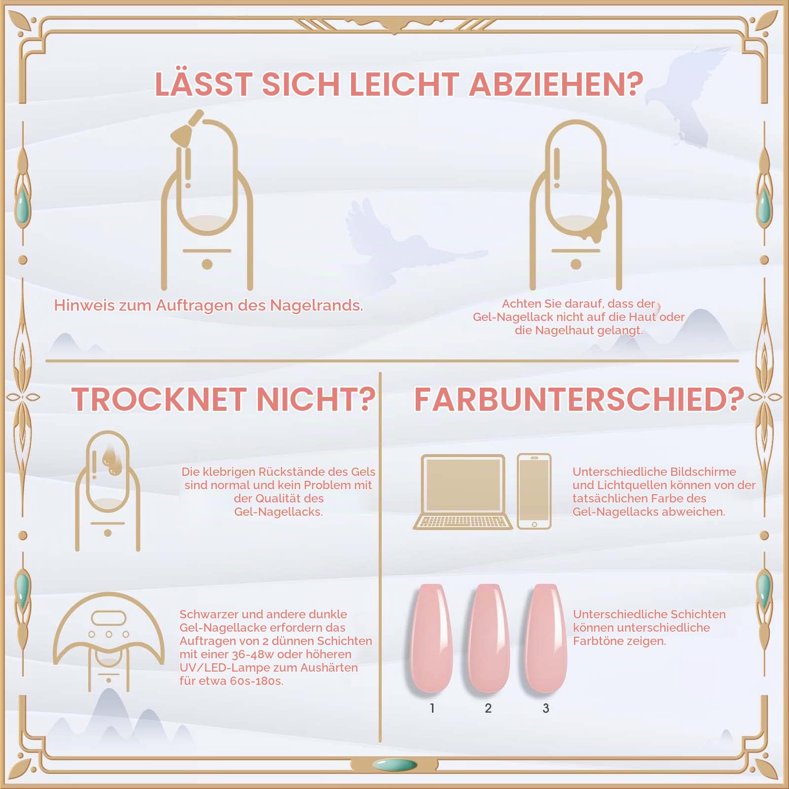 UV Nagellack Thermo 6 Farben UV Gellack Farbwechsel Gel Nagellack