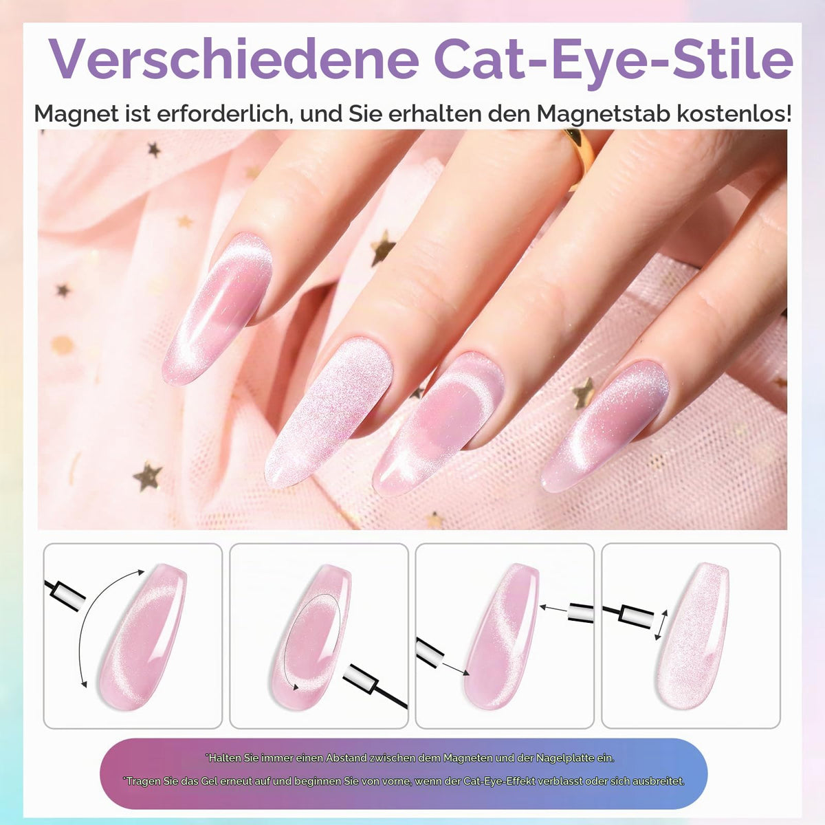 UV Nagellack Set Weiß Rosa Violett Rot Grün Blau Gel