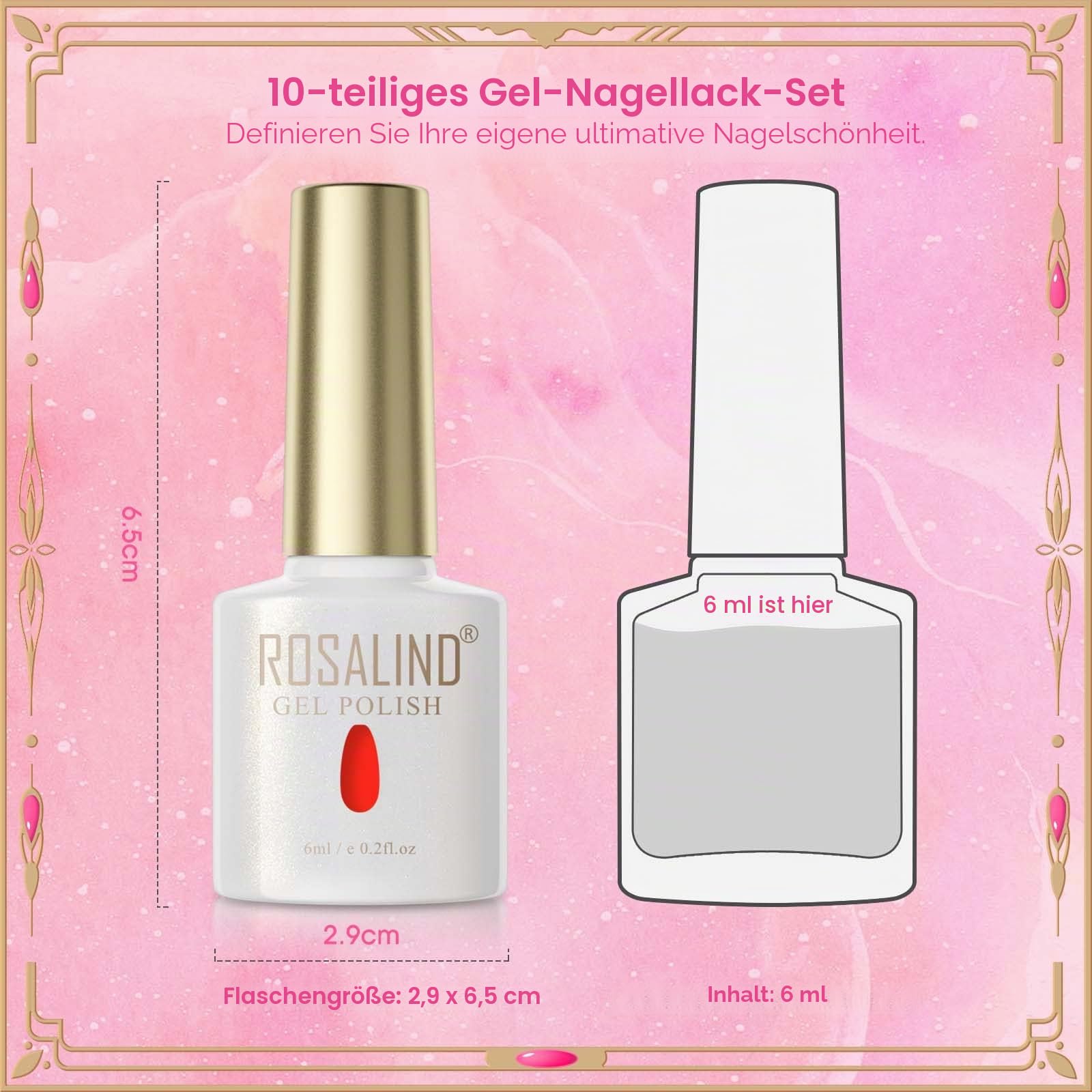 UV Nagellack Thermo 6 Farben UV Gellack Farbwechsel Gel Nagellack