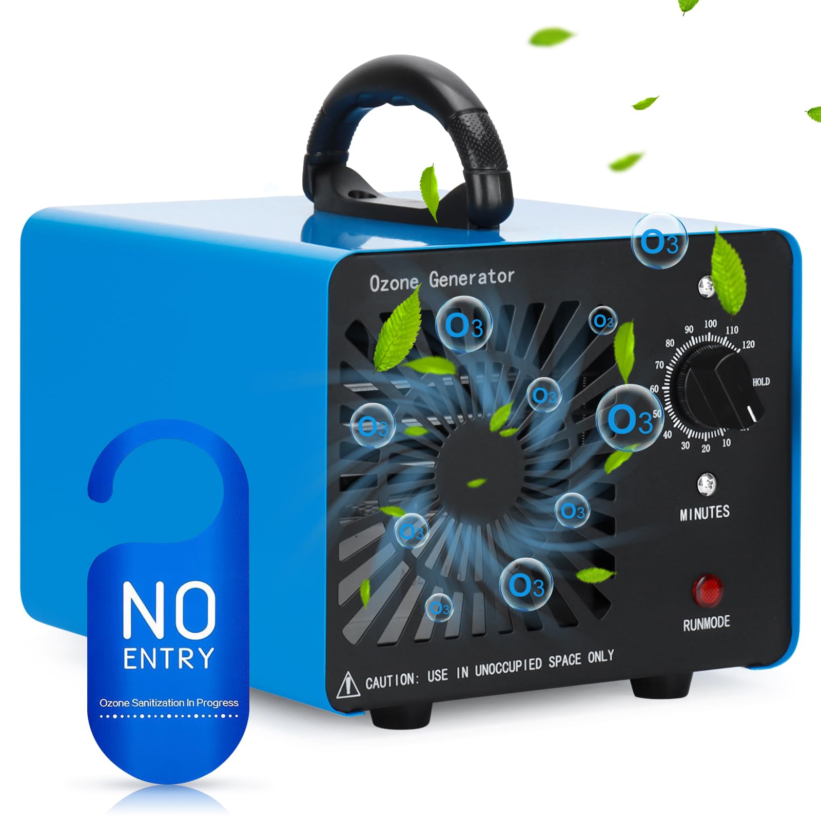 Ozongenerator - Ozon Luftreiniger Ozongerät bis zu 400㎡,120-Minuten-Timer,O3 Ozonisator für Auto Garagen Wohnung Hotels Küche und Haustiere,Reinigen Gerüche/Verschmutzung