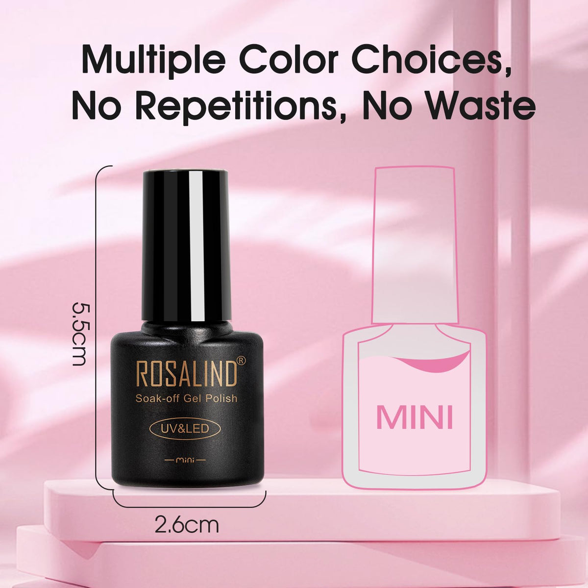 UV Nagellack Set Weiß Rosa Violett Rot Grün Blau Gel