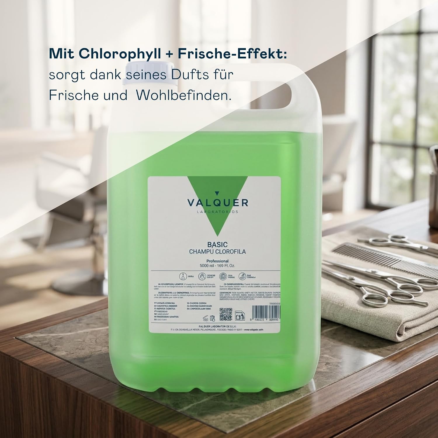 5 L Professionelle Shampoo Flasche | Stärkt und schützt das Haar | Tiefenreinigung und Geschmeidigkeit für alle Haartypen | Vegane Formel, silikonfrei