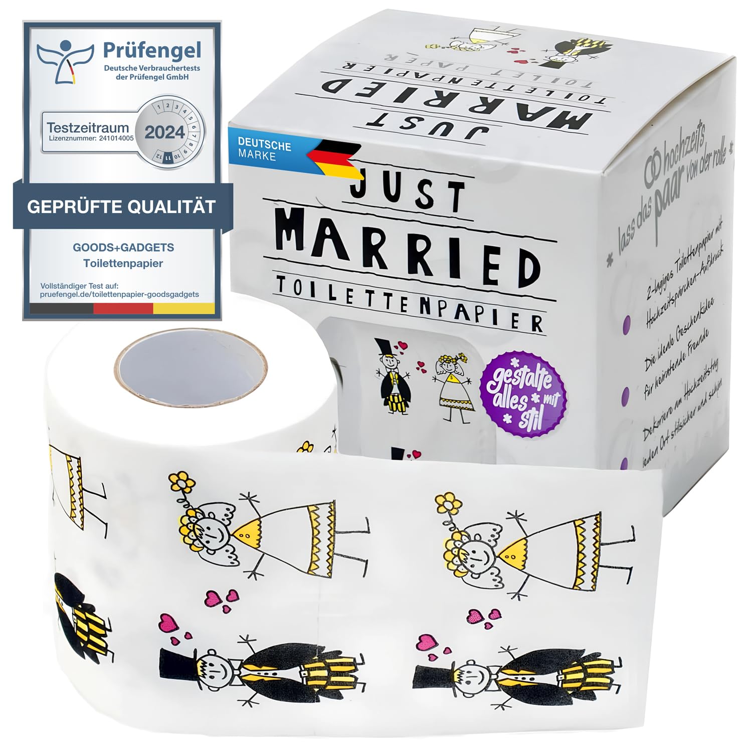 Lustiges Toilettenpapier - Trump / Kamasutra - Die größten Witze - Mehr Humor kann man auf dem Klo nicht bekommen